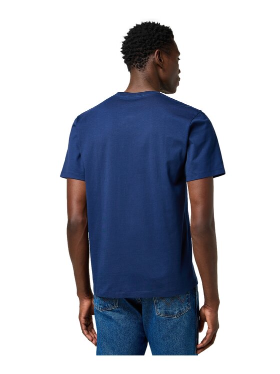 Wrangler Wrangler T-Shirt 112371477 Granatowy Regular Fit
