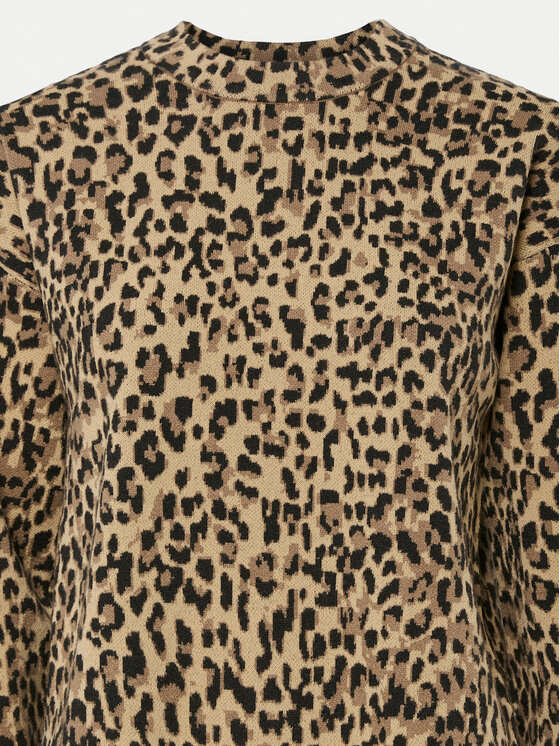 Pieces Pieces Pulover Seo 17156343 Rjava Regular Fit