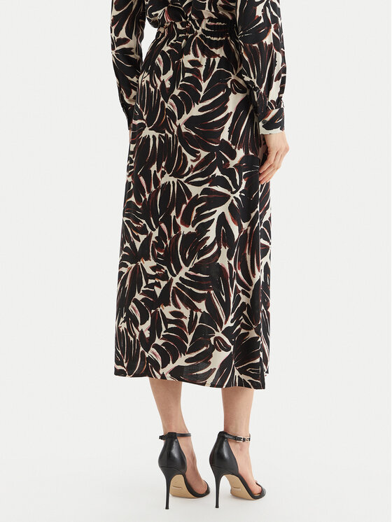 ONLY ONLY Midi sijonas Nova 15222223 Juoda Regular Fit