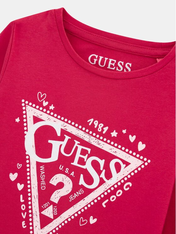Guess Kids Guess Kids T-Shirt 183028 Růžová Classic Fit