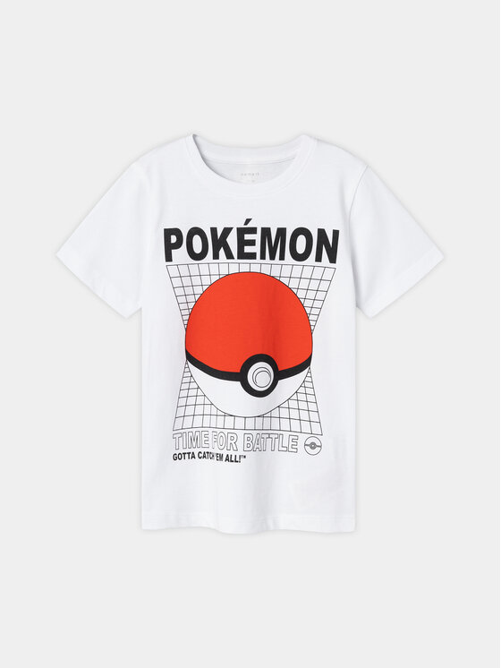 Chłopięcy T-Shirt NAME IT, Rozmiar 116, Biały, POKEMON 13230851