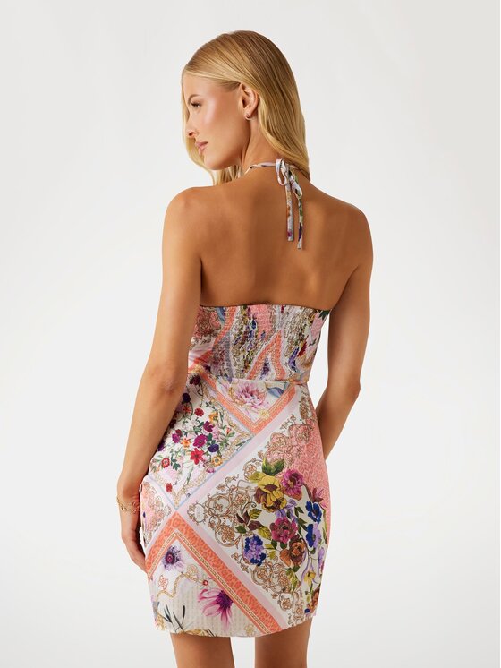 Guess Guess Každodenní šaty 177703 Růžová Classic Fit