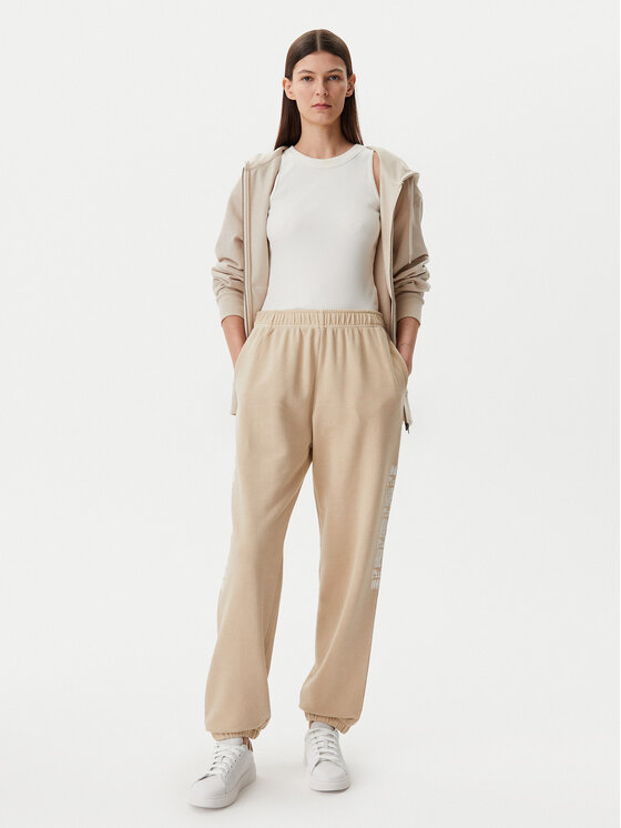 PINKO PINKO Spodnie dresowe Plumcake 104790 A2CV Beżowy Regular Fit