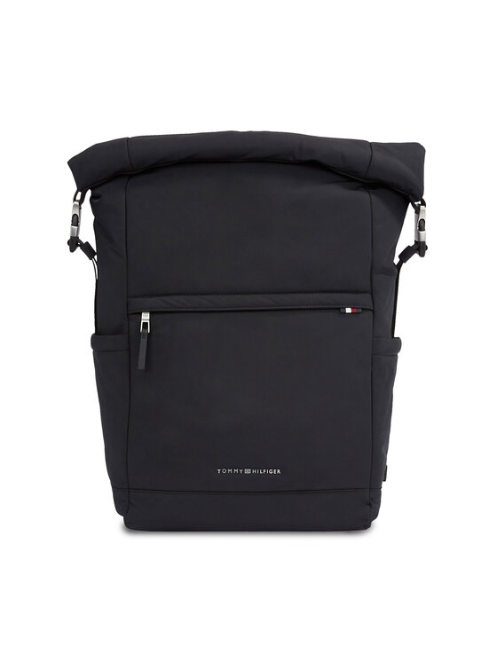Tommy Hilfiger Tommy Hilfiger Ruksak Th Signature Rolltop Backpack AM0AM12221 Čierna