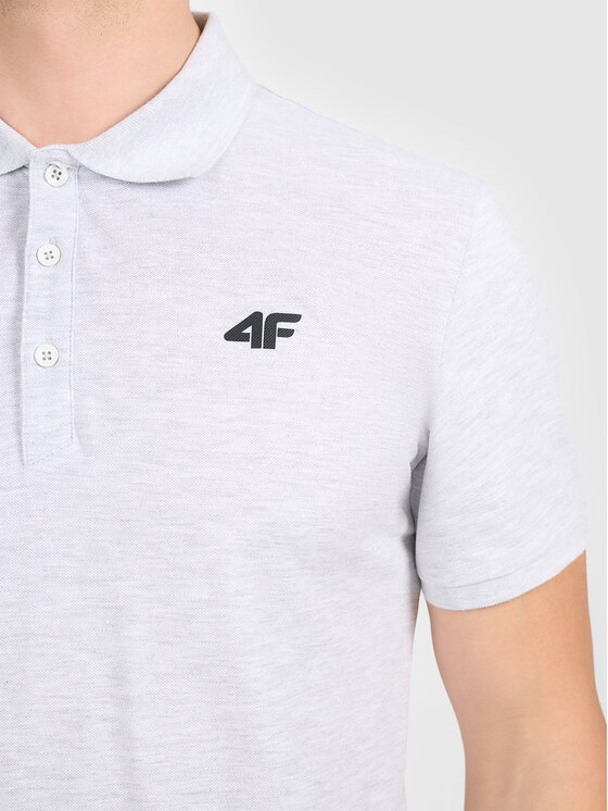 4F 4F Polo TPTSM0771-27 Szary jasny Active Fit