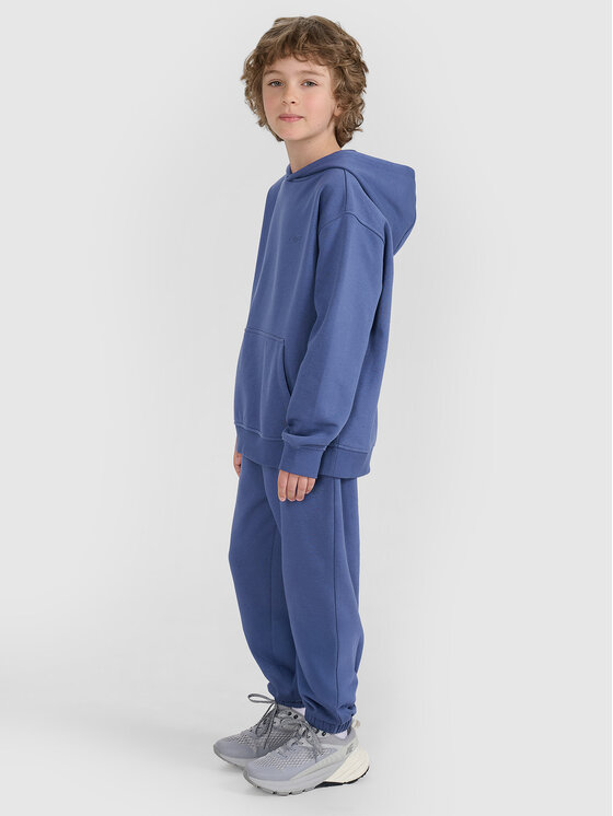 4F 4F Spodnie dresowe BASIC+ Niebieski Regular Fit