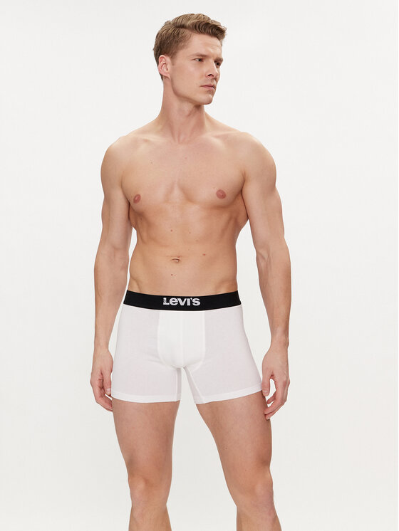 Levi's® Levi's® Set 2 perechi de boxeri Solid 37149-0812 Alb