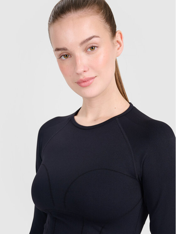 4F 4F Koszulka techniczna TRAINING SEAMLESS Czarny Compression Fit