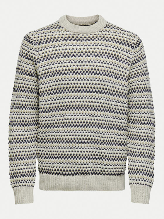Only & Sons Only & Sons Megztinis Musa 22027268 Smėlio Regular Fit