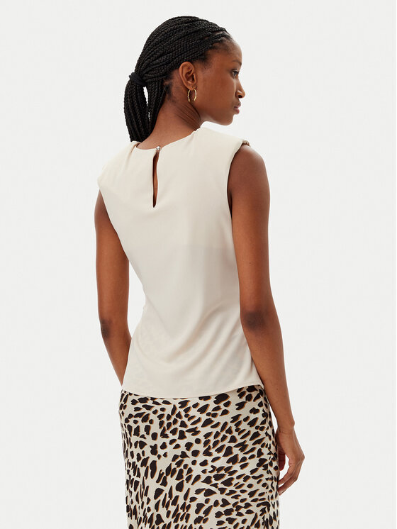 Kontatto Kontatto Bluse YM1004C Beige Regular Fit