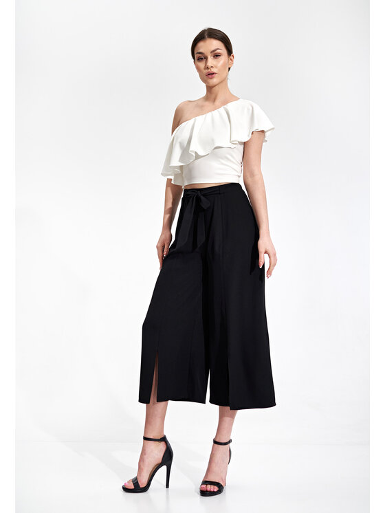 FIGL FIGL Dámske nohavice M860 Čierna Regular Fit