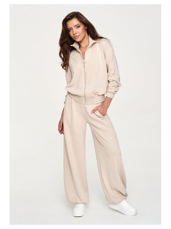 Makadamia Makadamia Dres M950 Beżowy Loose Fit