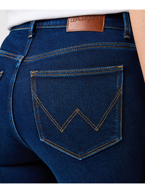 Wrangler Wrangler Jeansy 112362301 Granatowy Skinny Fit