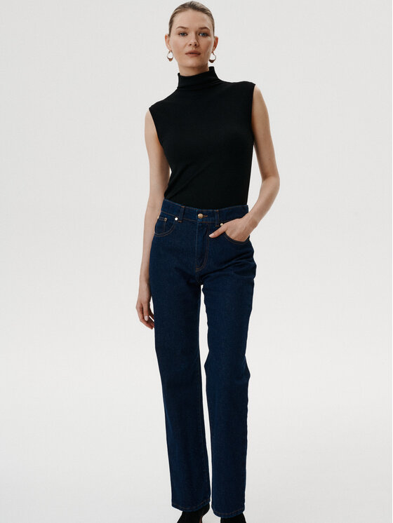 MARI PRETI MARI PRETI Top Stttile Nero Regular Fit