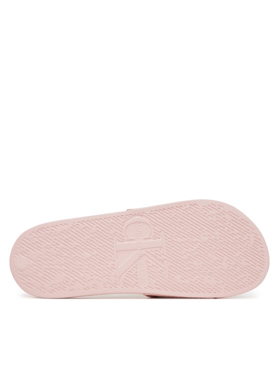 Calvin Klein Jeans Calvin Klein Jeans Pantoletten Slide Monogram Wn Logo Ck YW0YW01967 Rosa