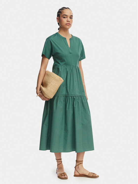 Weekend Max Mara Weekend Max Mara Sommerkleid Capsula 2615621032 Dunkelgrün Regular Fit