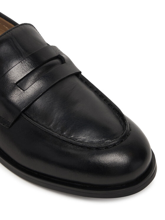 Calvin Klein Calvin Klein Туфлі Ess Rubber Penny Loafer Pol Lth HM0HM02025 Чорний