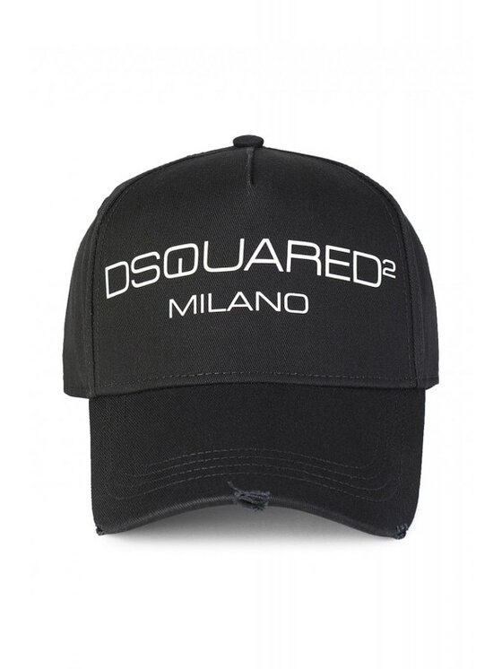 Czapka z daszkiem Dsquared2, Czarne, BCM0267 05C00001