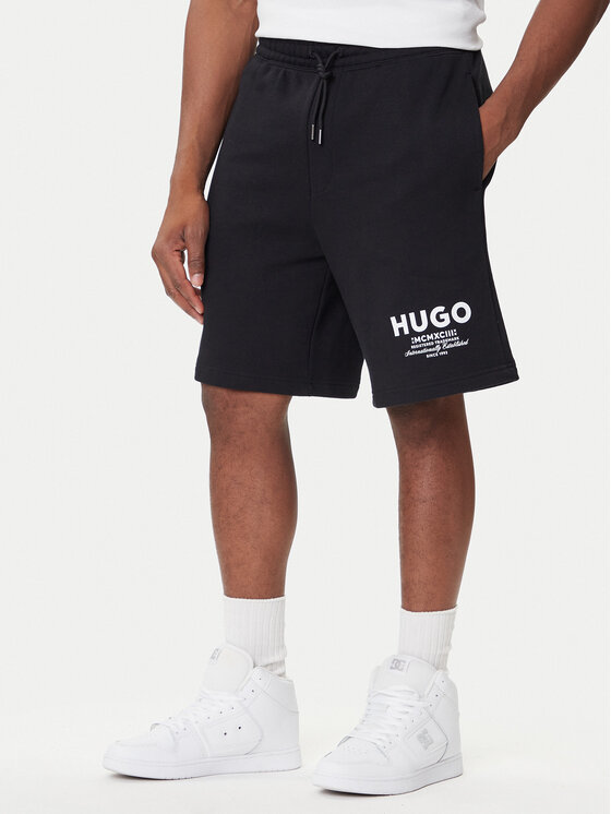 HUGO HUGO Pantaloni scurți sport Nomario 50510728 Negru Loose Fit
