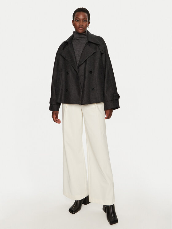 IVY OAK IVY OAK Μάλλινο παλτό Janet IO119122 Γκρι Regular Fit