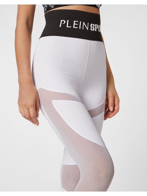 Plein Sport Plein Sport Legginsy 767 Biały Active Fit