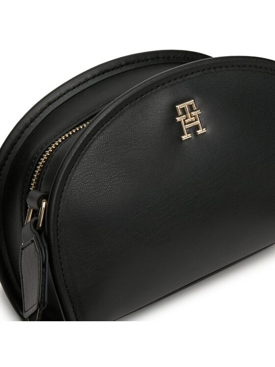 Tommy Hilfiger Tommy Hilfiger Дамска чанта Th Monotype Half Moon Camera Bag AW0AW16774 Черен