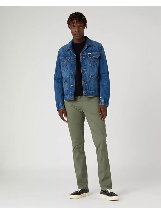 Wrangler Wrangler Pantaloni di tessuto LARSTON Verde Slim Fit