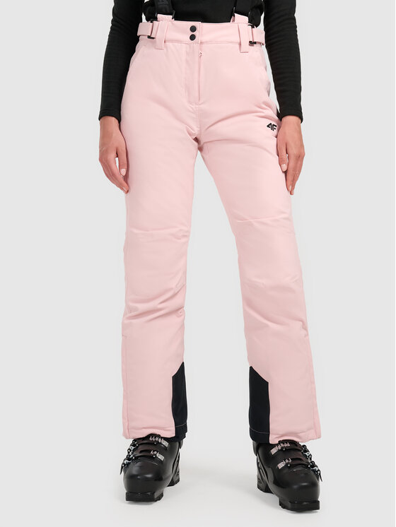 4F 4F Spodnie narciarskie SKIWEAR Różowy jasny Regular Fit