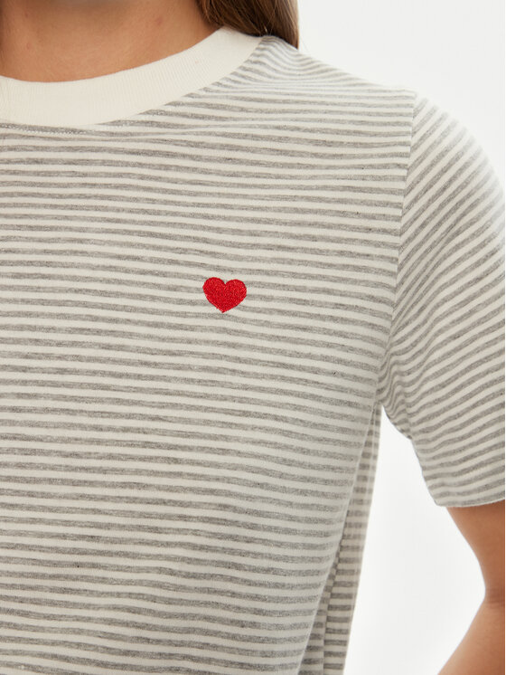JDY JDY Футболка Pisa 15298612 Сірий Regular Fit