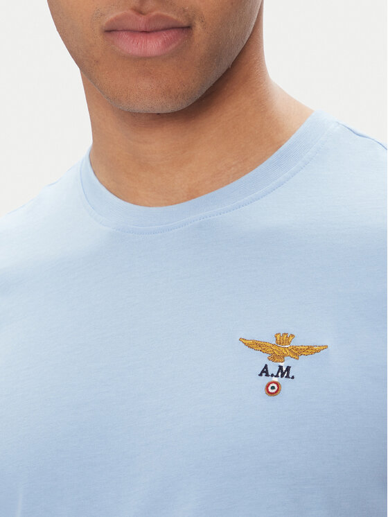 Aeronautica Militare Aeronautica Militare T-shirt 251TS1580J372 Svijetloplava Regular Fit