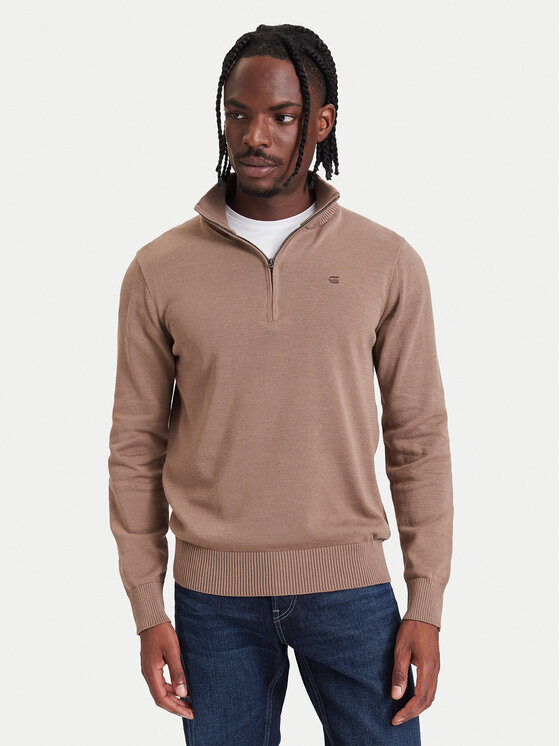 G-STAR G-Star Sweter Refined D30783-E813 Beżowy ciemny Regular Fit