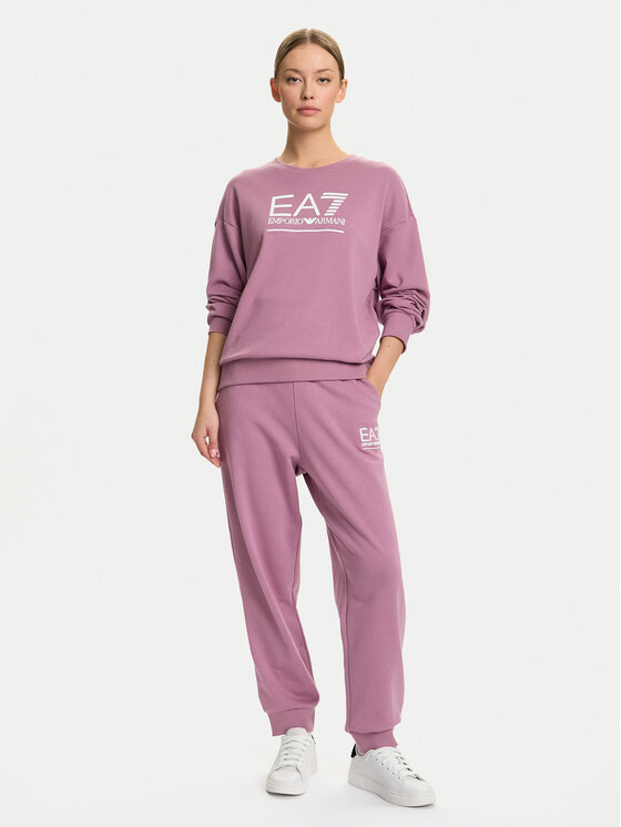 EA7 Emporio Armani EA7 Emporio Armani Džemperis ar kapuci 7W000416 AF12473 UA272 Rozā Relaxed Fit