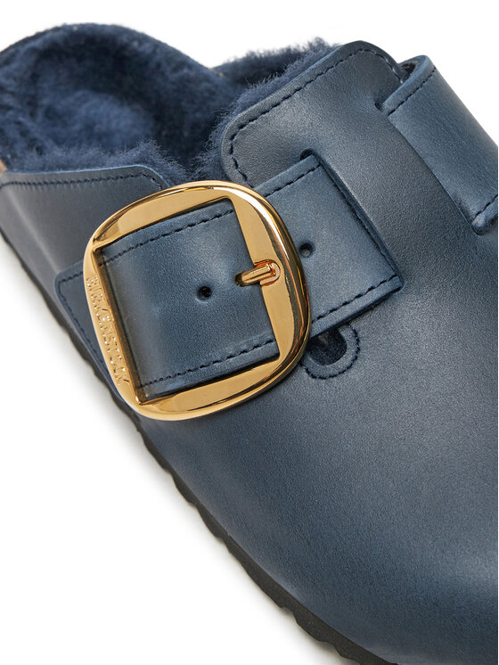 Birkenstock Birkenstock Ciabatte Boston Bb Shearling Leoi 1028014 Blu scuro