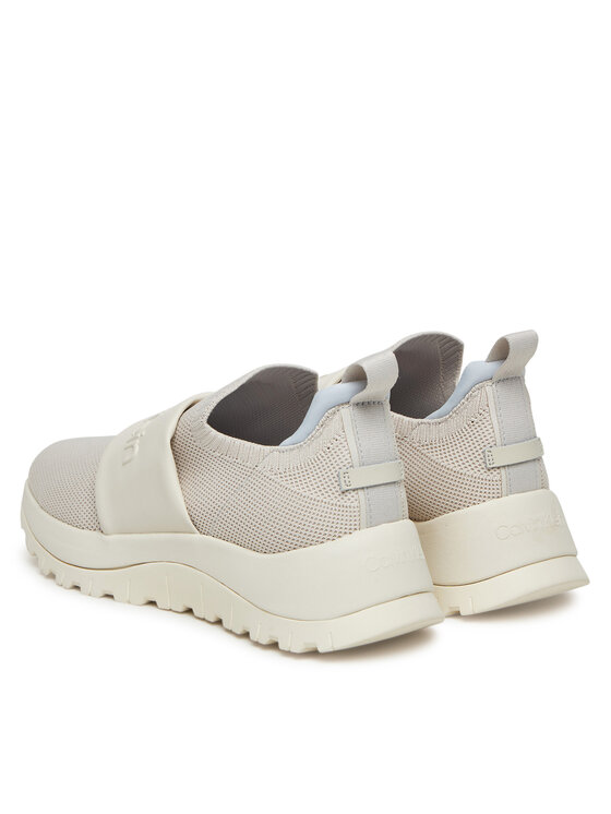 Calvin Klein Calvin Klein Tenisice Runner Slip On - He Nappa HW0HW02415 Écru