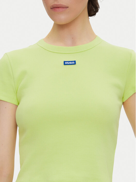 HUGO HUGO T-shirt Baby 50510749 Verde Slim Fit