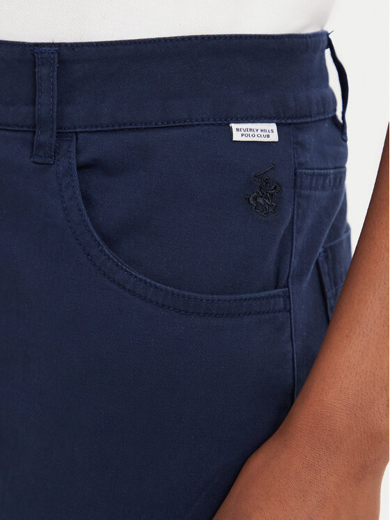 Beverly Hills Polo Club Beverly Hills Polo Club Chinos P-SS26W-T586585 Dunkelblau Slim Fit