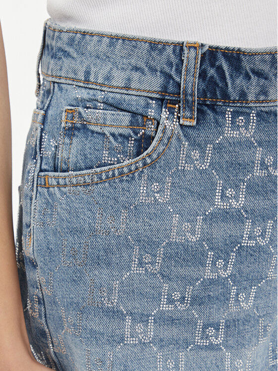 Liu Jo Liu Jo Kratke traperice UA4095 D4854 Plava Regular Fit