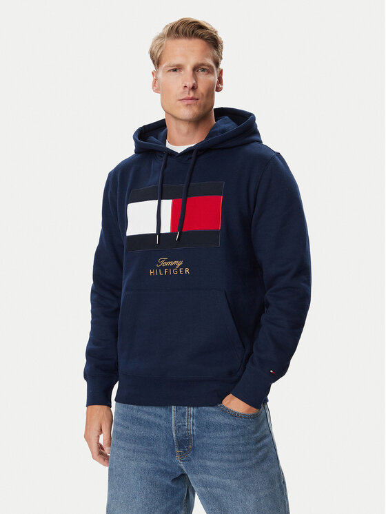 Tommy Hilfiger Tommy Hilfiger Pluus Gifting Flag MW0MW45189 Tumesinine Regular Fit
