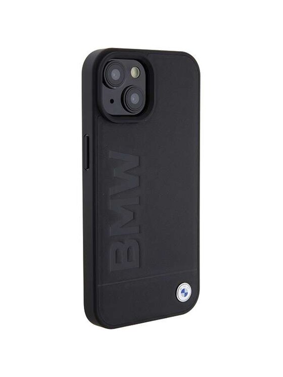 BMW Motorsport BMW Motorsport Etui na telefon Leather Hot Stamp Czarny