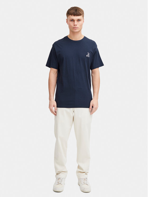 Solid Solid Tricou Ilias 21108139 Bleumarin Regular Fit