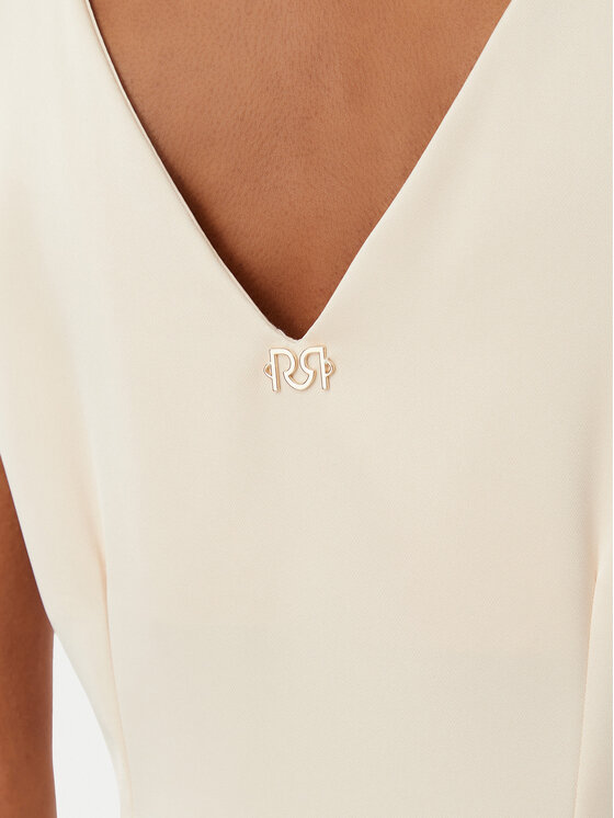 Rinascimento Rinascimento Φόρεμα κοκτέιλ CFC0122928003 Μπεζ Regular Fit