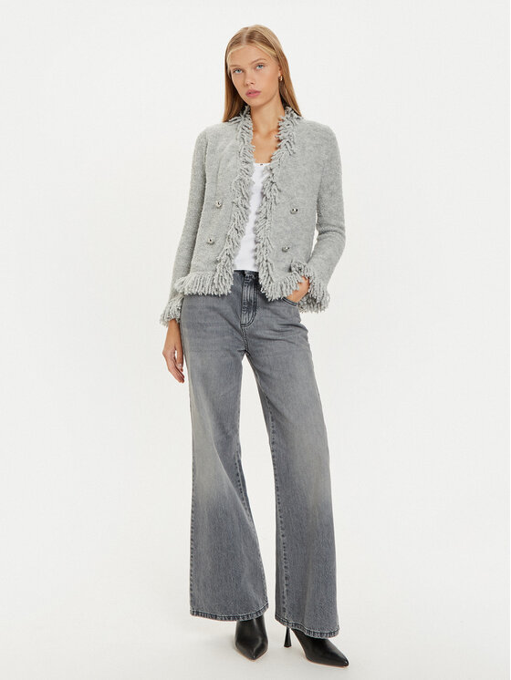 Marella Marella Pletena jopica Rovo 2423916104 Siva Regular Fit