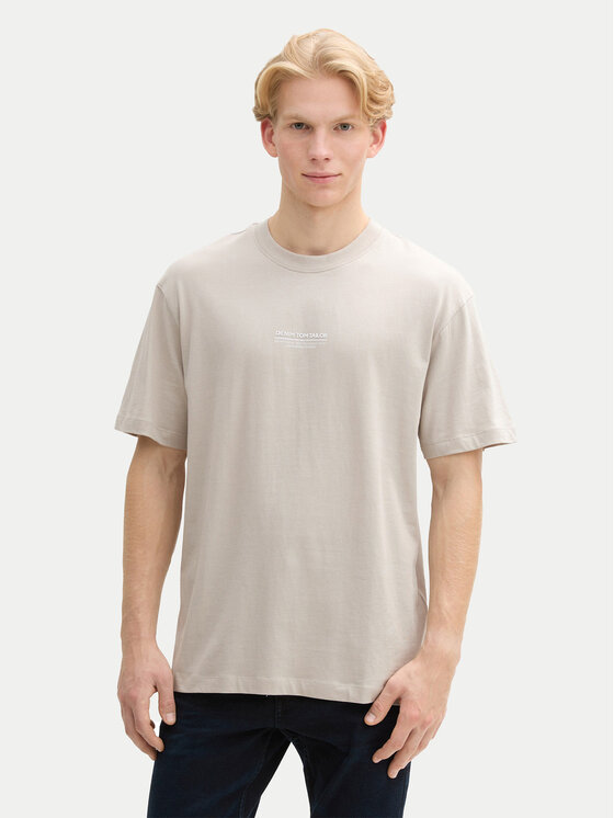 Tom Tailor Denim Tom Tailor Denim Футболка 1045021 Сірий Relaxed Fit