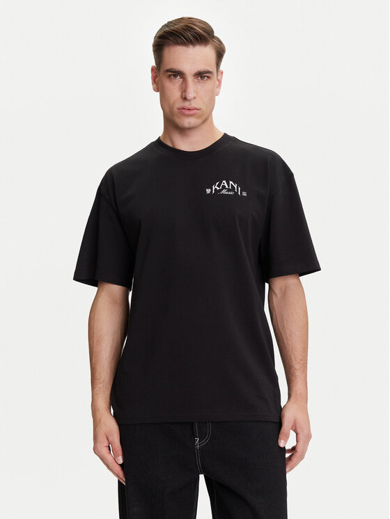 Karl Kani Karl Kani T-shirt Palm Print PD00005331 Crna Relaxed Fit