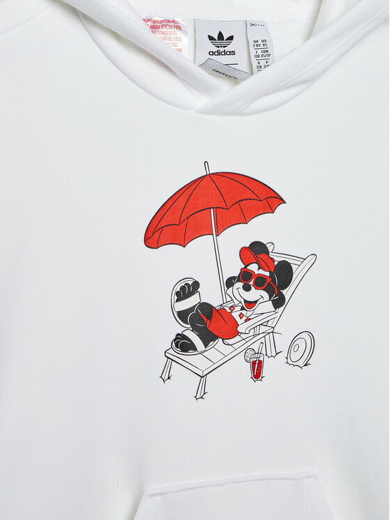 adidas adidas Džemperis Disney Mickey And Friends HF7578 Balta Relaxed Fit