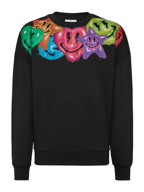 PHILIPP PLEIN PHILIPP PLEIN Bluza 827 Czarny Regular Fit