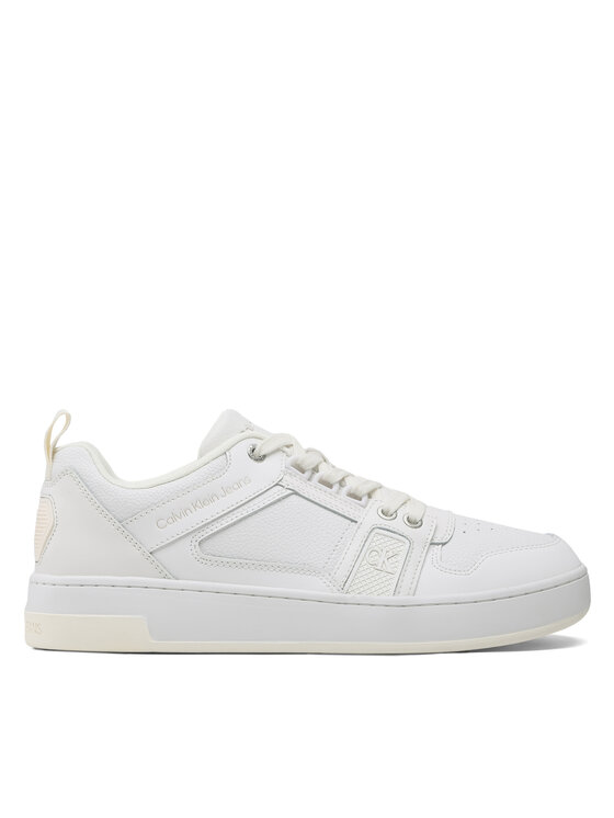 Calvin Klein Jeans Snīkeri Basket Cupsole R Lth-Tpu Insert YM0YM00575 Balts