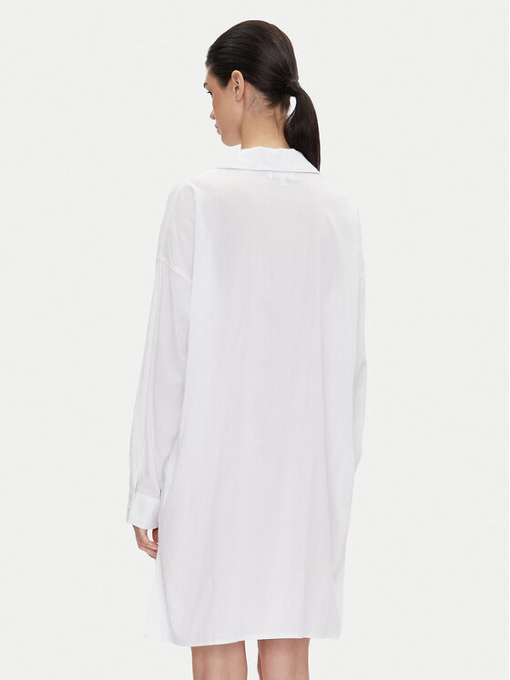 DKNY DKNY Nočna srajca YI30048 Bela Relaxed Fit