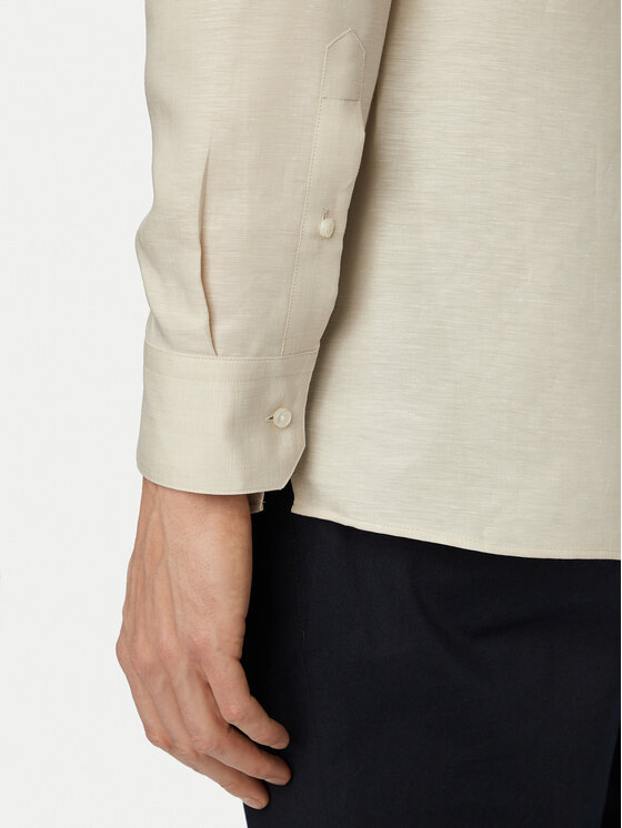 BOSS BOSS Košile H-Joe 50561616 Světle béžová Regular Fit
