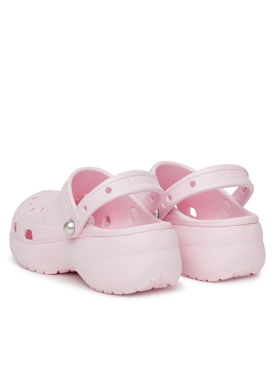 Crocs Crocs Чехли Classic Platform Pearl Clog 211231 Розов